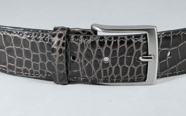 Leone Milano - Leather belt, crocodile brown