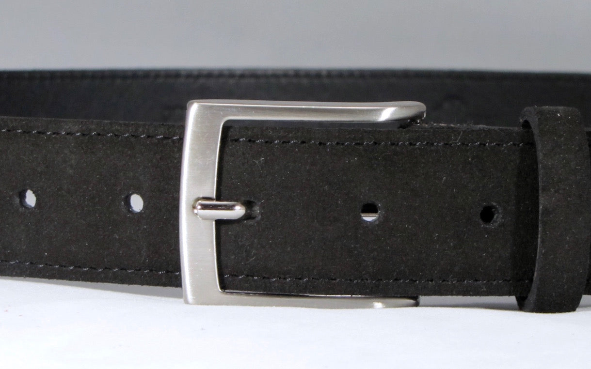 Leone Milano - Leather belt, brown suede